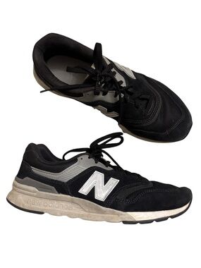 New Balance Men's Black & Gray Casual Lace-Up Sneakers